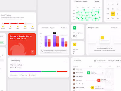 HR Dashboard UI — Clear Metrics, Human-Centered Design