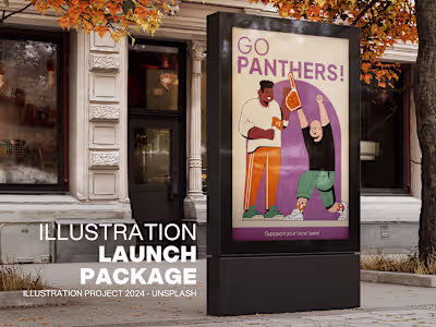 Unsplash Brand Illustrations Project
