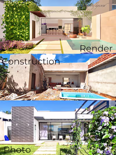 Flor do Cerrado House: Real vs. Render Case Study Project Go...