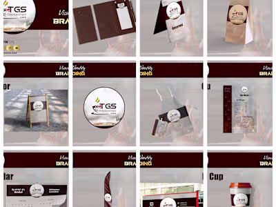 TGS Cafe London | Logo and Brand Identity Design