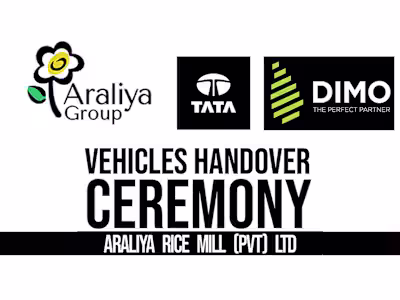 Araliya Rice Mill TATA DIMO vehicle handover ceremony