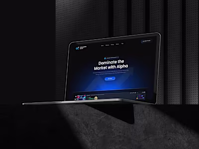 UI/UX Crypto Community Landing page