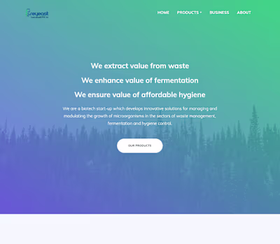 Business Website For a Biotech Startup
