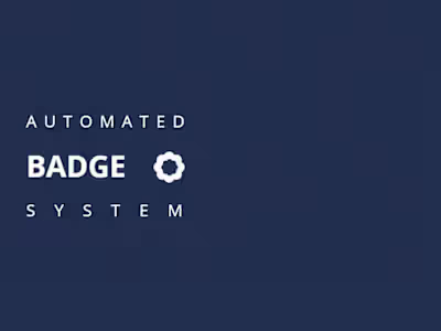 Automated badge system for B2B procurement
