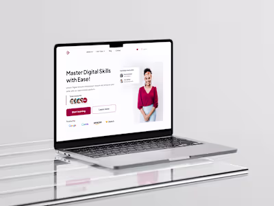 Edutech Landing Page Design