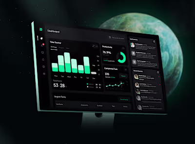 Smart Project Management web app Dashboard UI UX Design