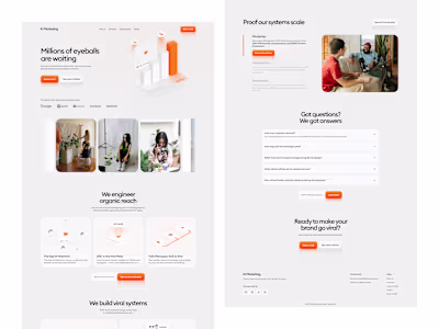 Ki Marketing Landing Page Design