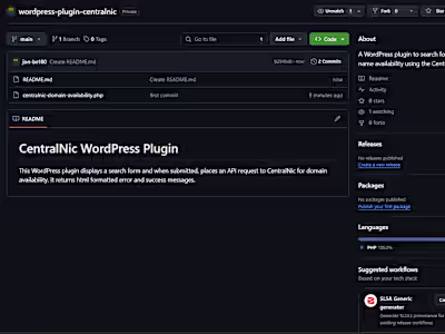 WordPress Search Plugin for Domain Availability