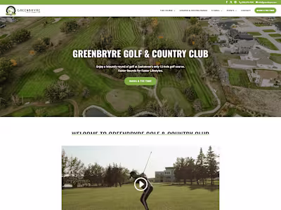 Greenbryre Golf & Country Club – Website Development