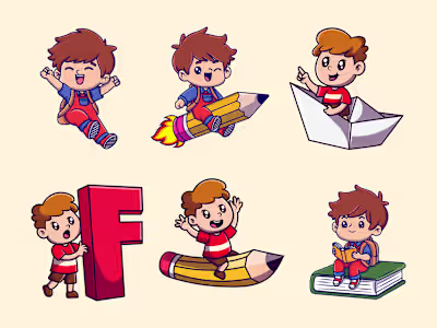 Cute Kids for Education :: Behance