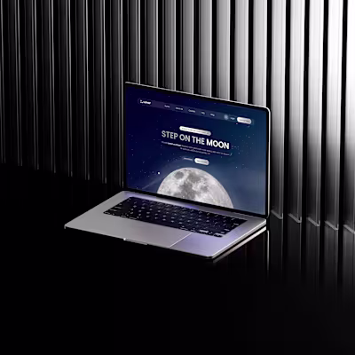 UI Design for Educational Landing Page - Lunar
