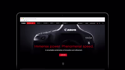Canon Canada Website Revitalization