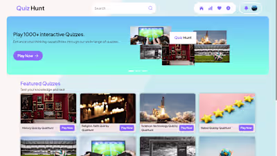 QuizHunt - Create, Share, Play