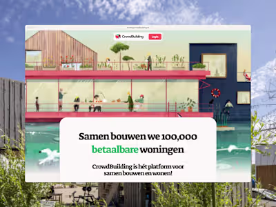 CrowdBuilding Campaign · Webflow Design & Development