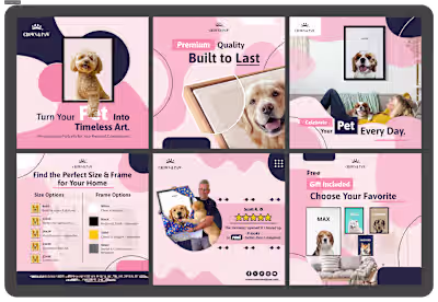 🐾 Above-the-fold visuals = conversion gold. For pet memoria...