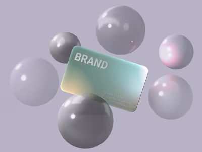 3D animated name card template