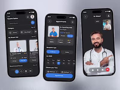 MediReach – Remote Healthcare UI