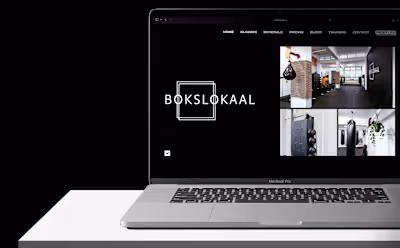 Bokslokaal Website Design