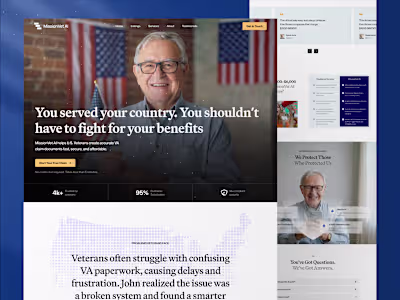 MissionVet AI: Redesigning a Veteran-Focused Legaltech Platform 
