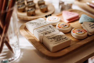 Branding photography for a retail stationery shop