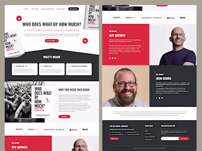 Book Landing Page UI/UX Design