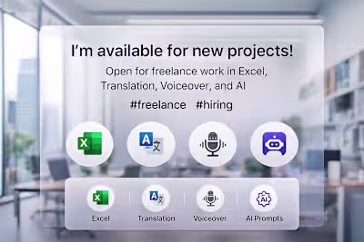 ✨ I’m available for new freelance projects! If you need reli...