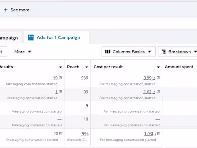 Facebook ads campaign 