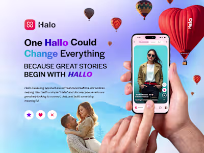 Halo- Dating App Design
