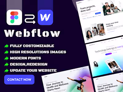 Full website development in Webflow, including responsive pa...
