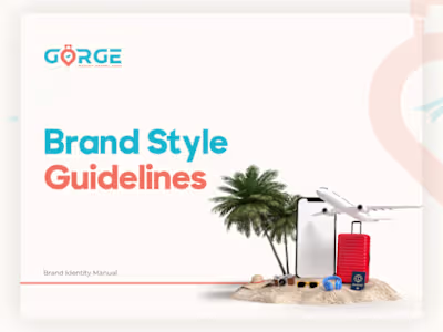 Gorge Travel Logo Brand Style Guidelines:: Behance