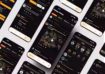 KinFro Social App Design