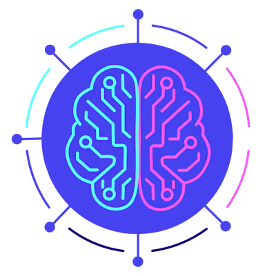 AI brain circuit icon