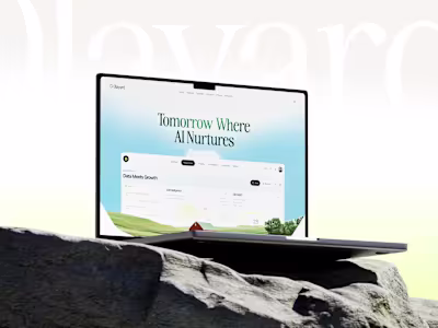 AI Agriculture Farm Website Design A clean, nature-inspired ...