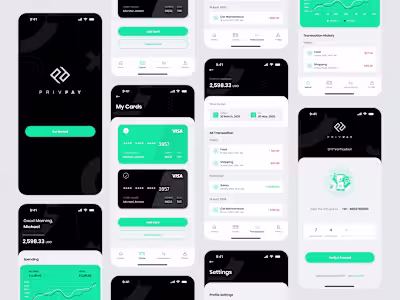 Fintech - Mobile Banking App Design