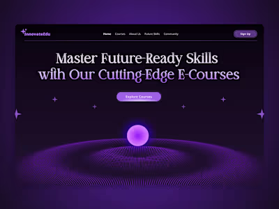 InnovateEdu - Future Courses Hero Page