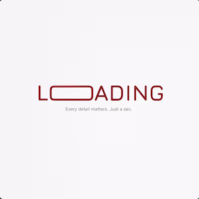 Kinetic Text Loading Animation