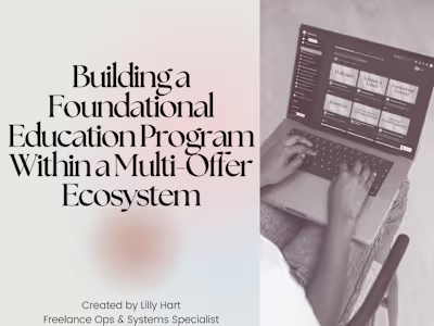 Strategic Launch of Foundational Learning Program