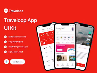 Traveloop - Travel App UI Kit