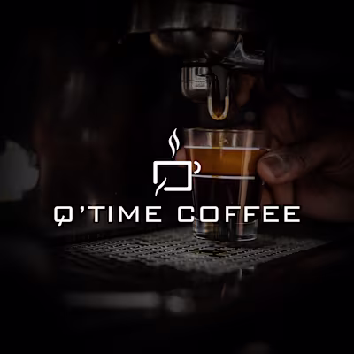 Q'time Coffee Logo :: Behance