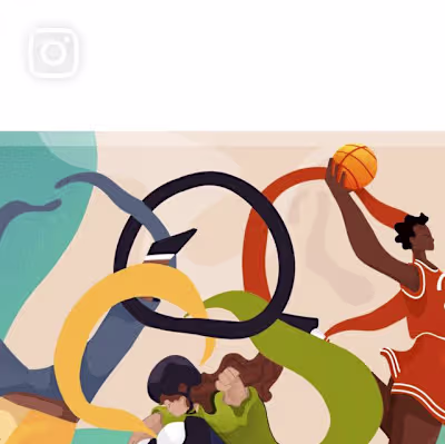 Olympic inspired illustration