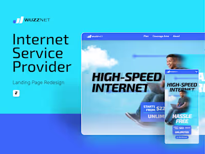 Internet Service Provider Landing Page