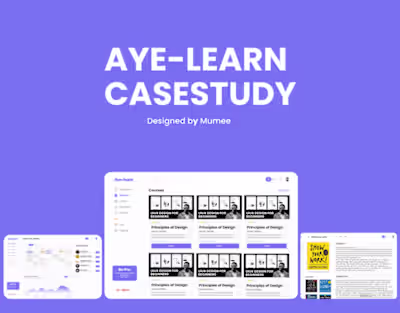 Aye-Learn web app