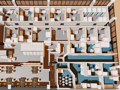 3D Illustration for Biopharma Lab Expansion