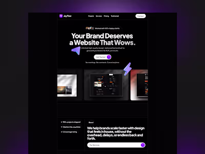 JoyFlow - Agency Website
