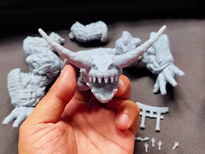 Proof of concept 3D Print Miniature Creature : Aruki Seki