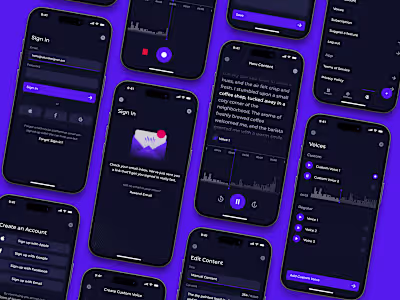 AI Voice Production App Design