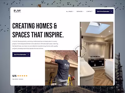 BJW Construction: Construction Company Website