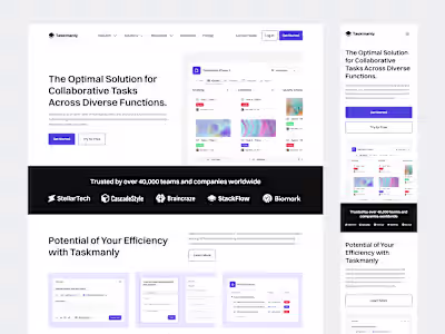 Taskmanly UI Kit - Task Management (Detail Feature Page)