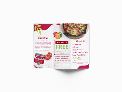 Campbell's Recipe Brochure Design 
