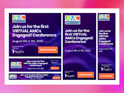 Banner Ad Set for AMC's Virtual Conference